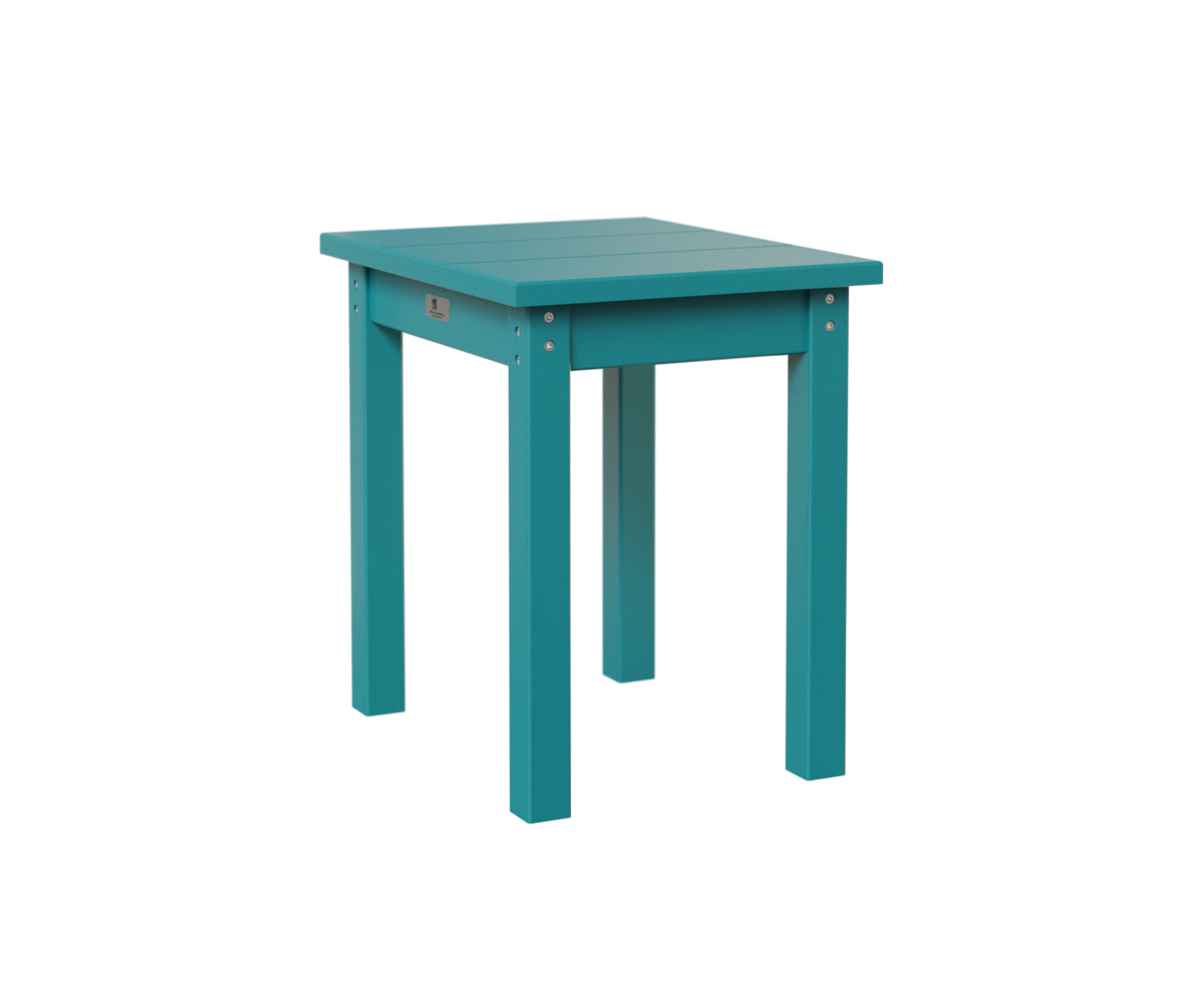 Square end table - Aruba blue