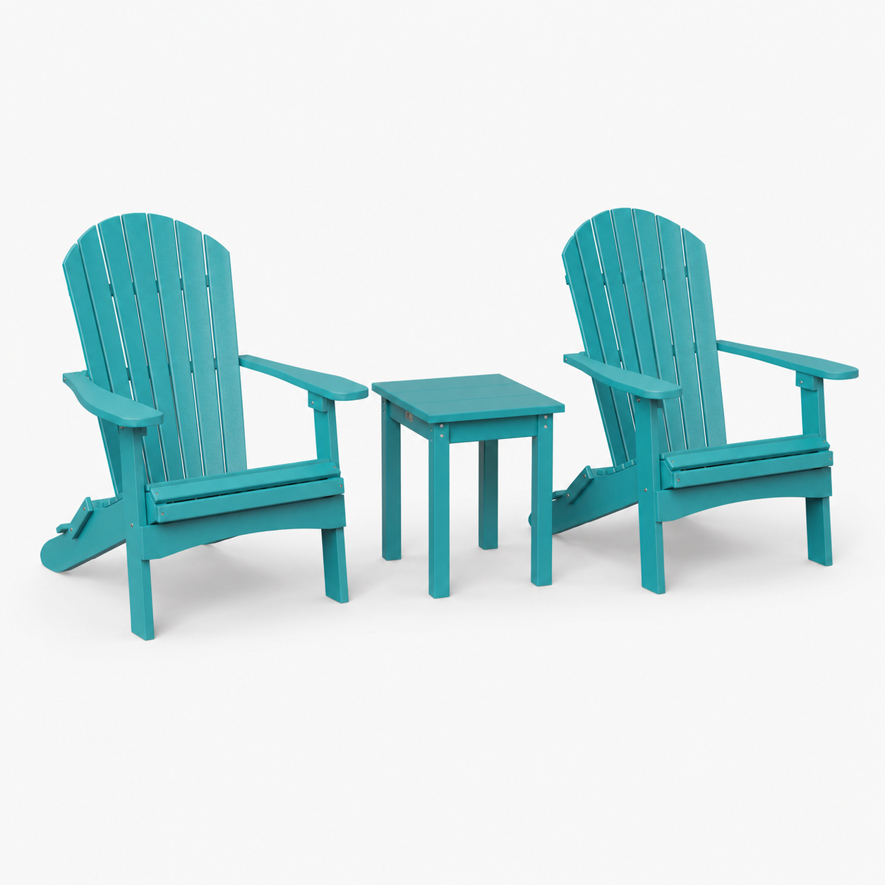 SET 2 Stoelen + Tafel Vierkant