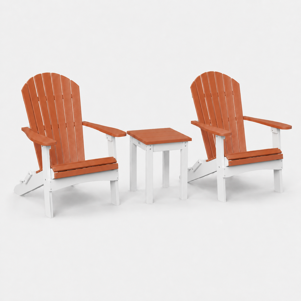 SET 2 Stoelen + Tafel Vierkant