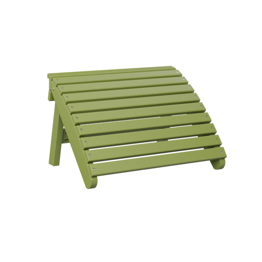 Folding Adirondack footstool - Kiwi green