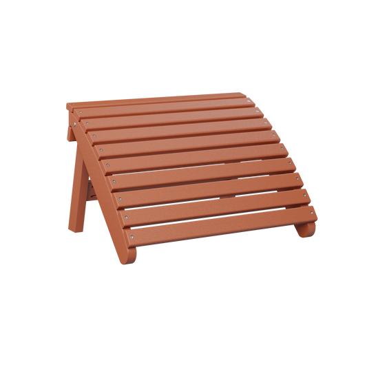 Folding Adirondack footstool - Mango orange