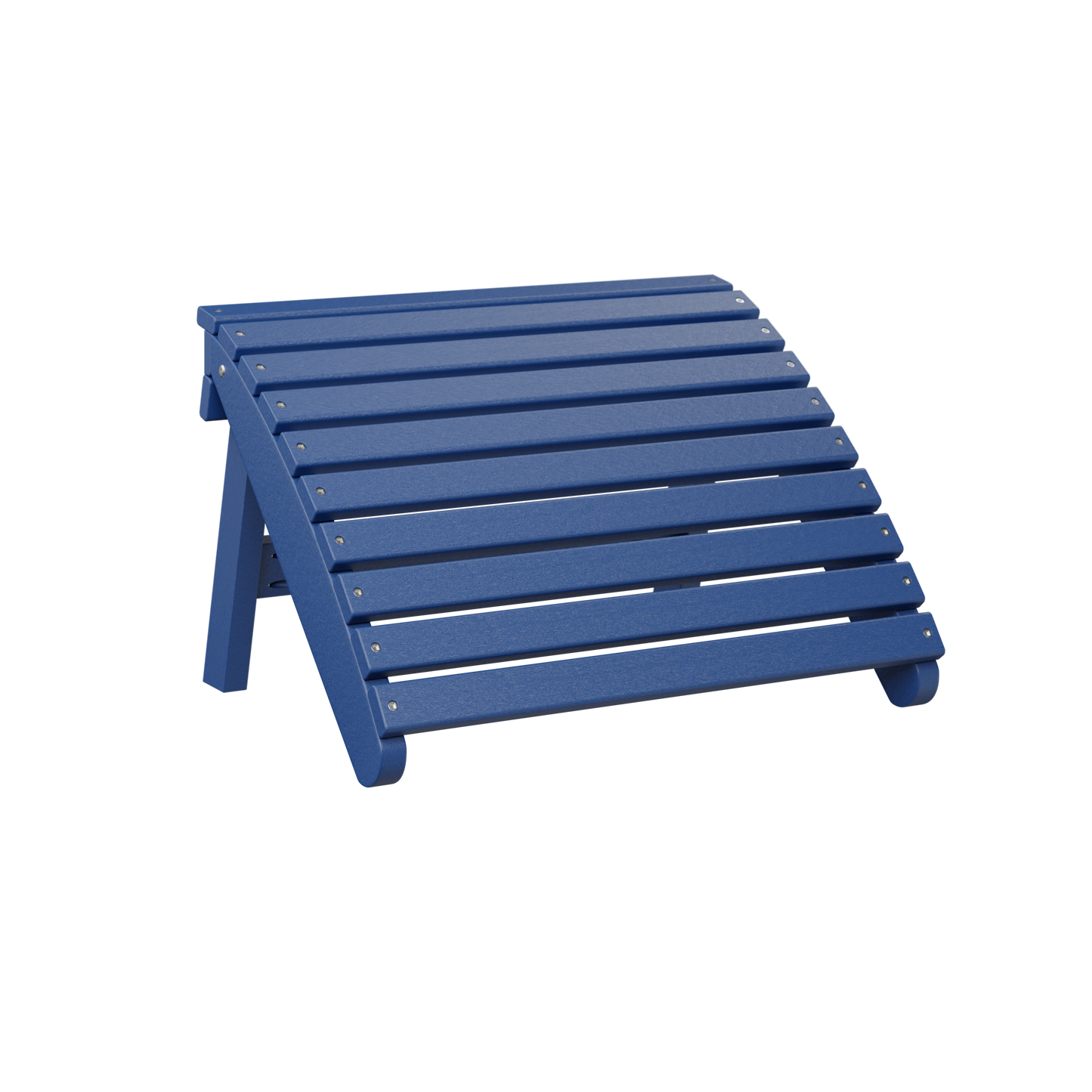 Folding Adirondack footstool - Pacific blue