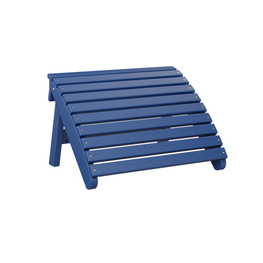 Folding Adirondack footstool - Pacific blue