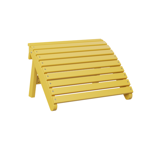 Folding Adirondack footstool - Sunburst yellow