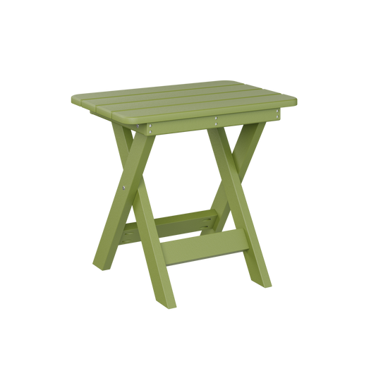Folding end table - Kiwi green