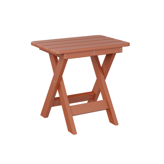 Folding end table - Mango orange