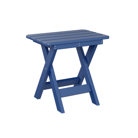 Folding end table - Pacific blue