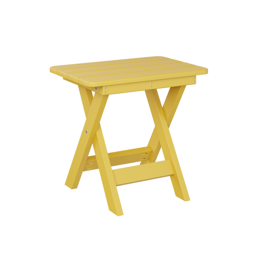 Folding end table - Sunburst yellow