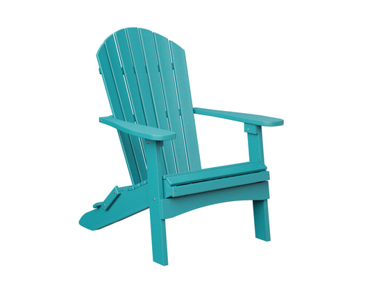 Comfo back folding Adirondack chair - Aruba blue