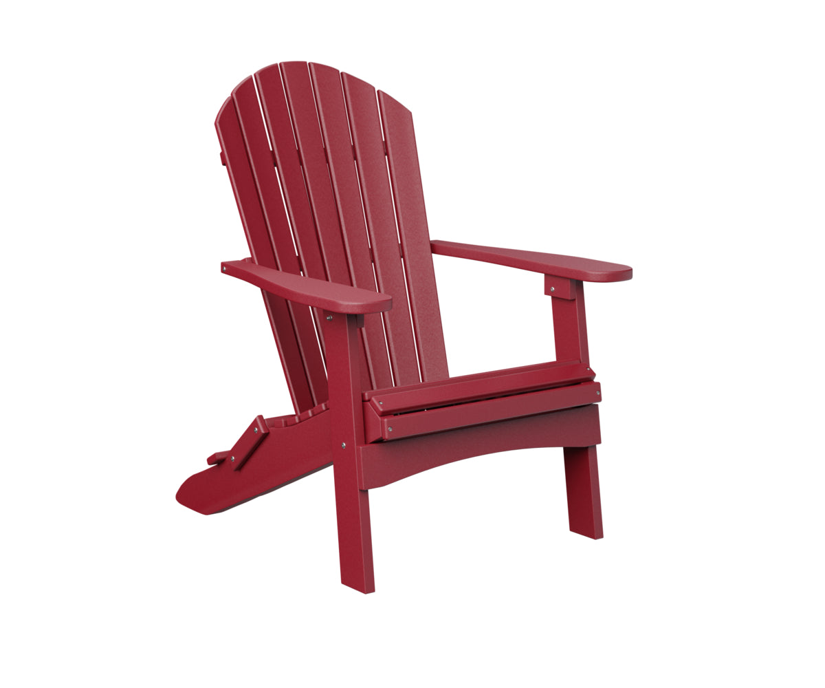 Comfo back folding Adirondack chair - Scarlet red