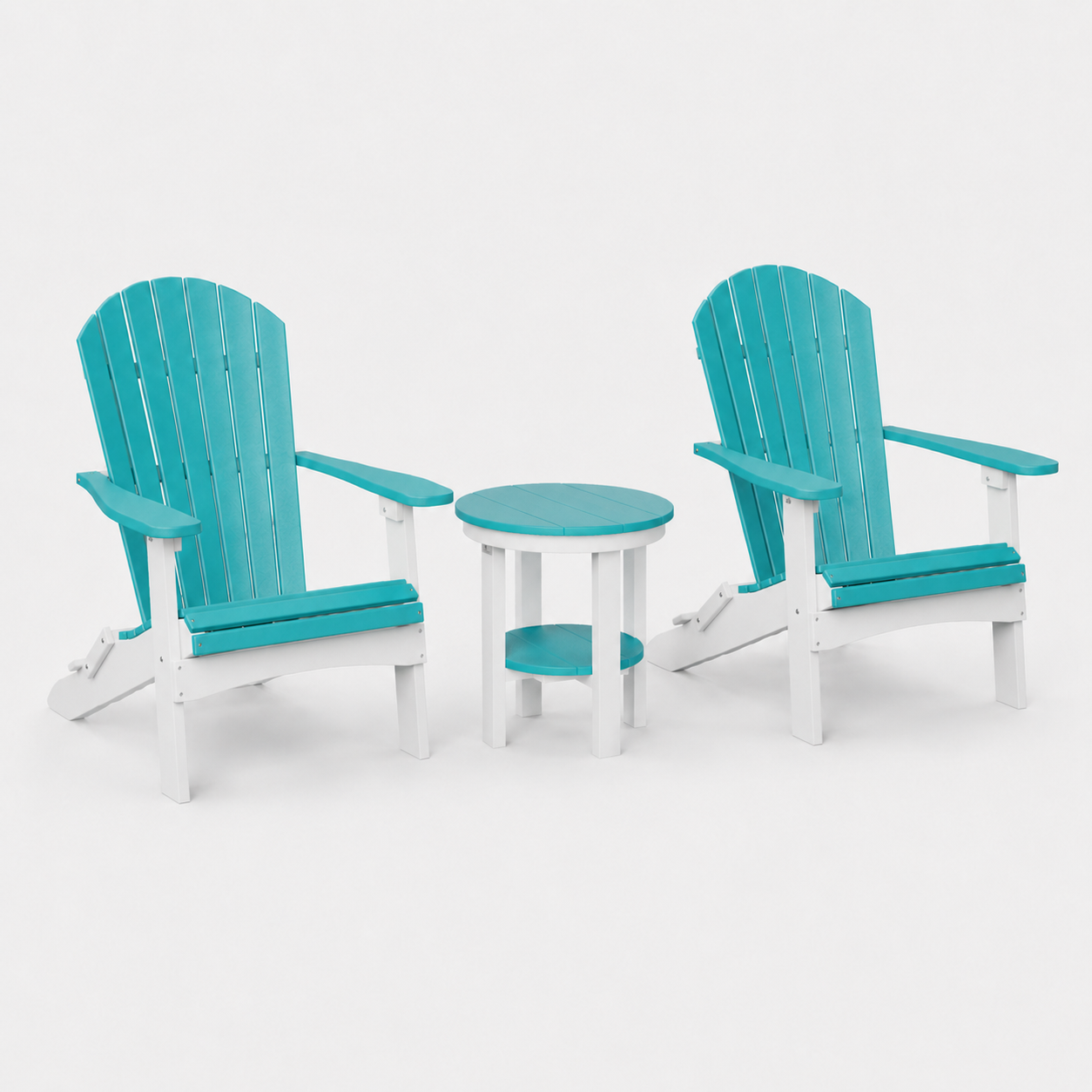 SET 2 Stoelen + Tafel Rond