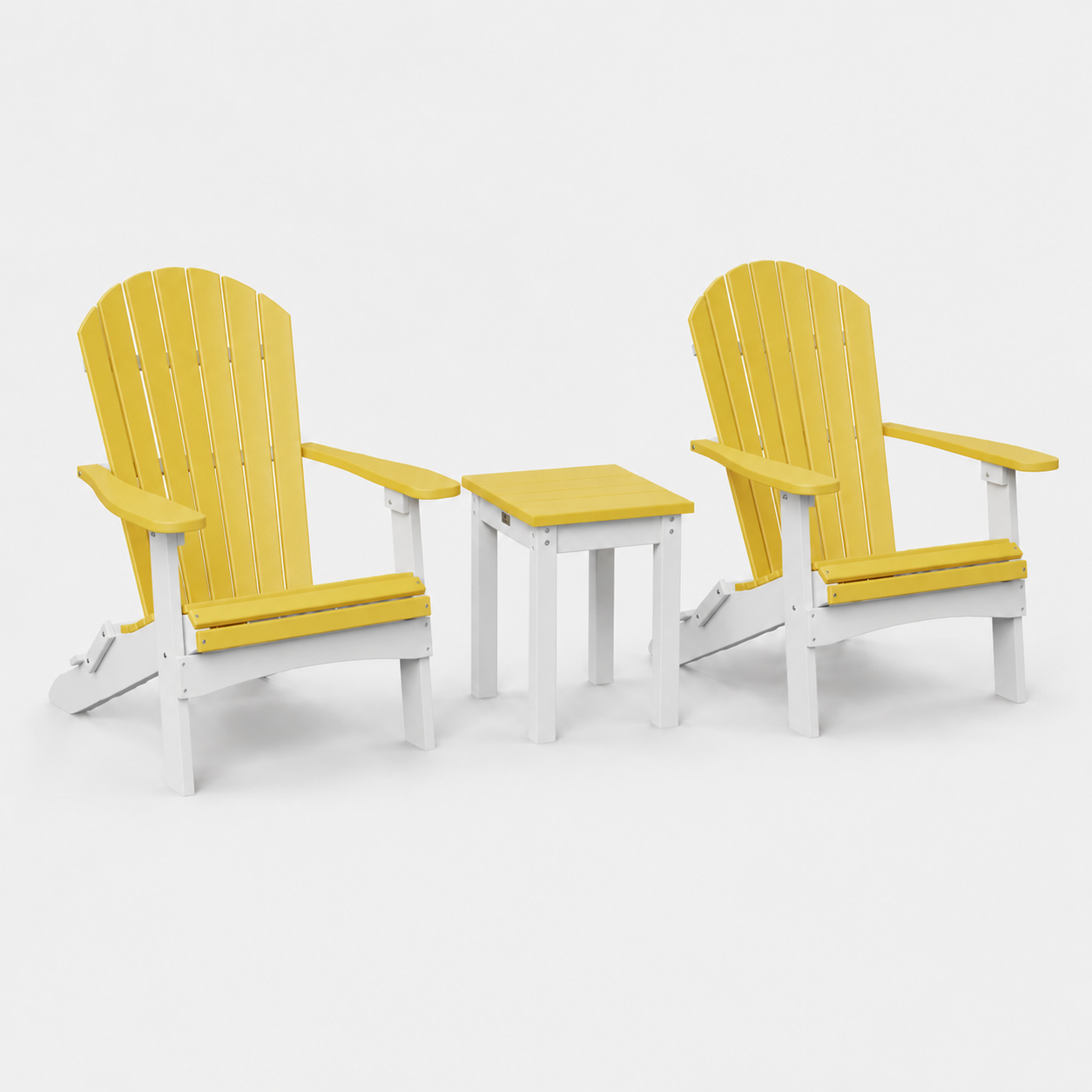 SET 2 Stoelen + Tafel Vierkant