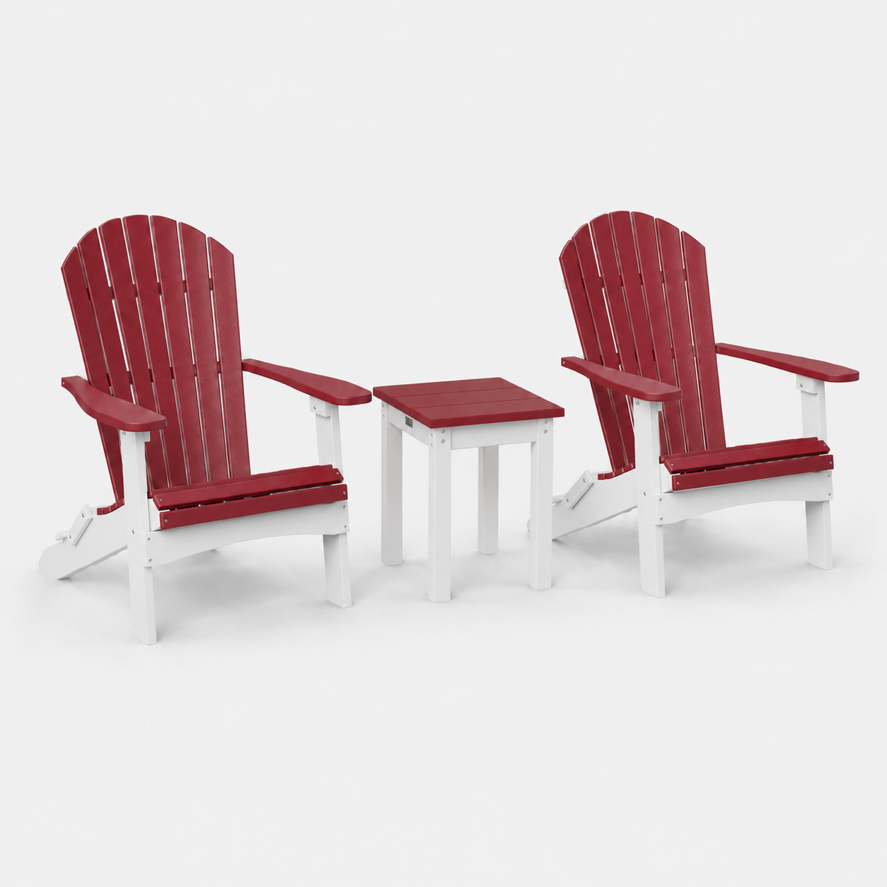SET 2 Stoelen + Tafel Vierkant