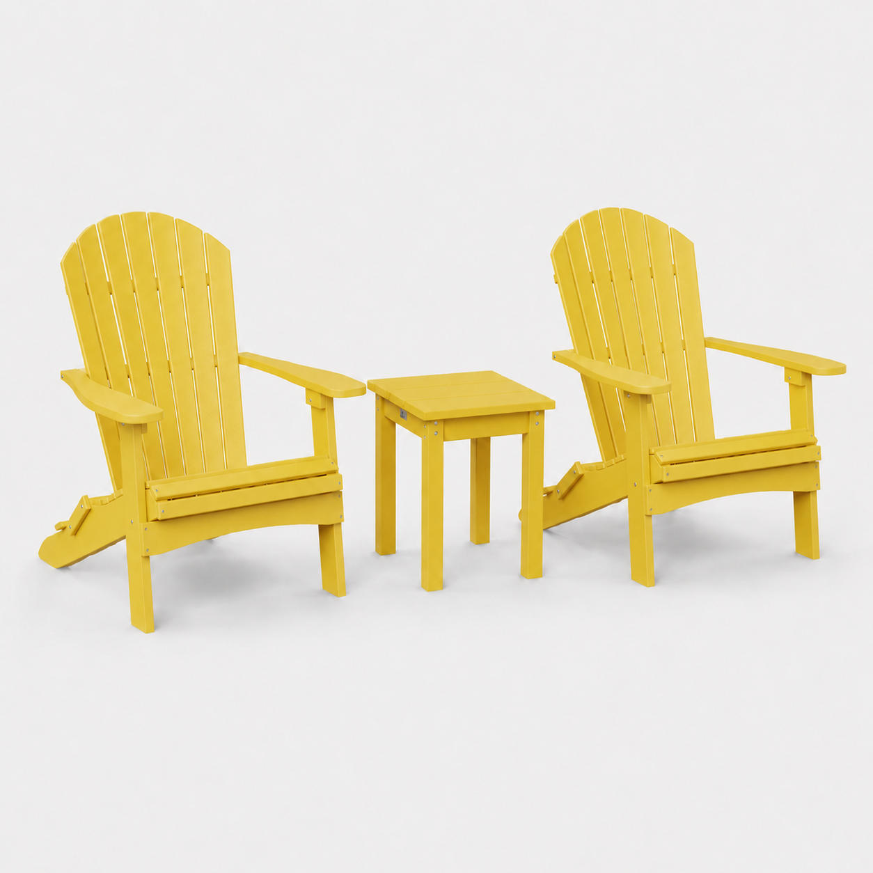 SET 2 Stoelen + Tafel Vierkant