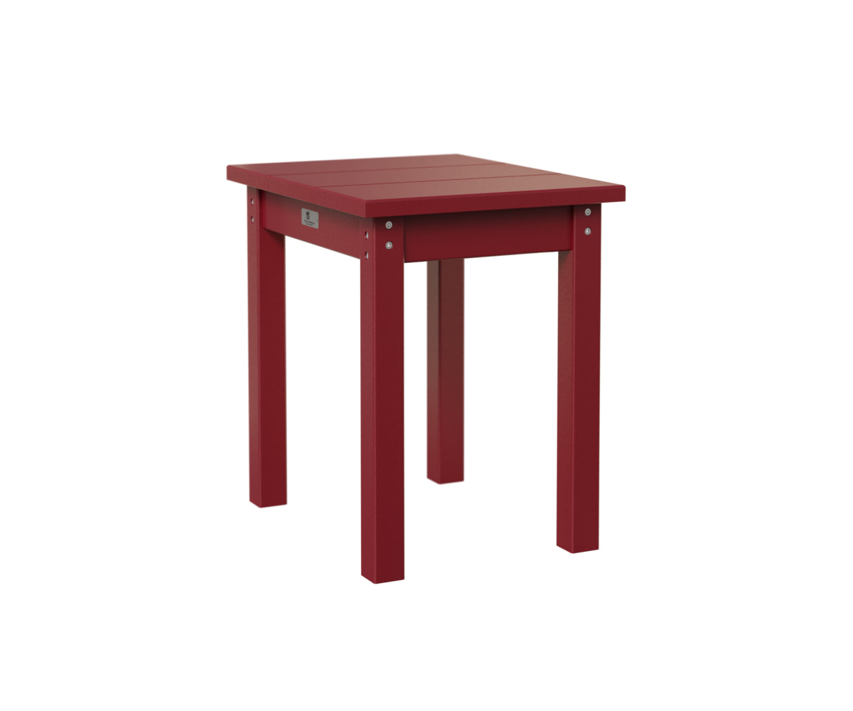 Square end table - Scarlet red