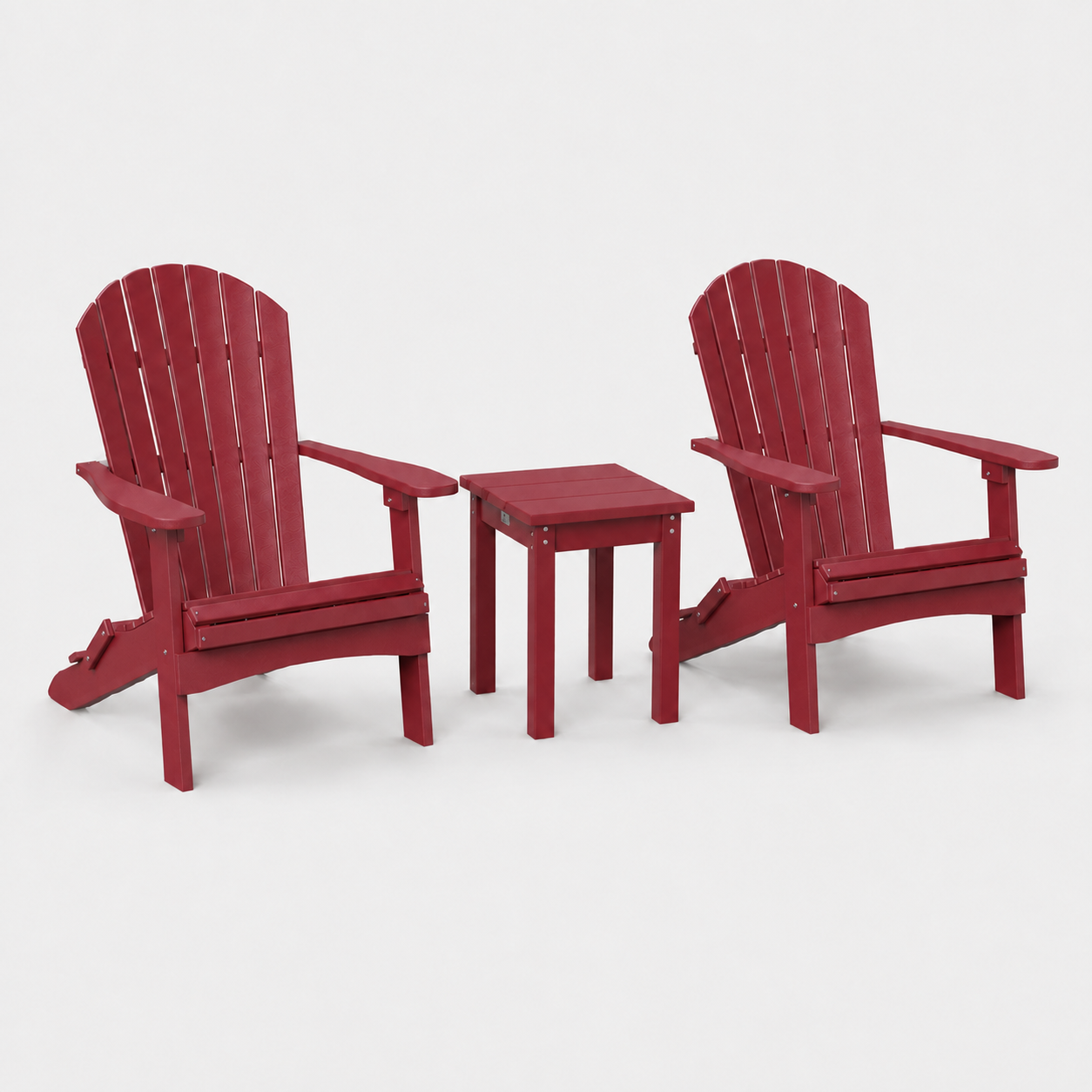 SET 2 Stoelen + Tafel Vierkant