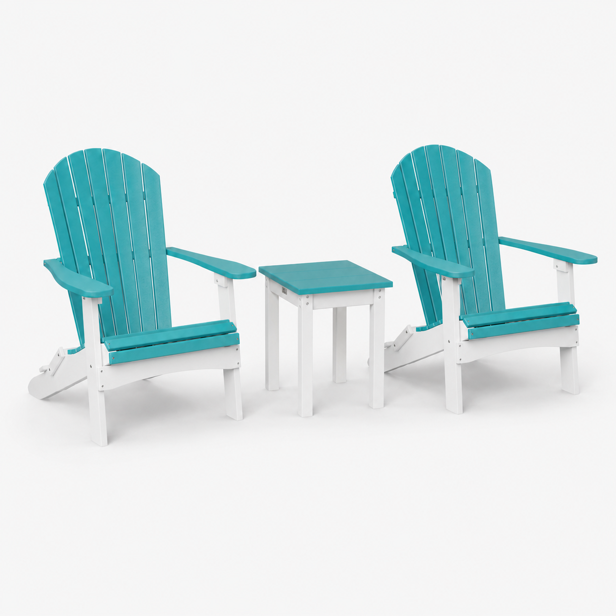 SET 2 Stoelen + Tafel Vierkant