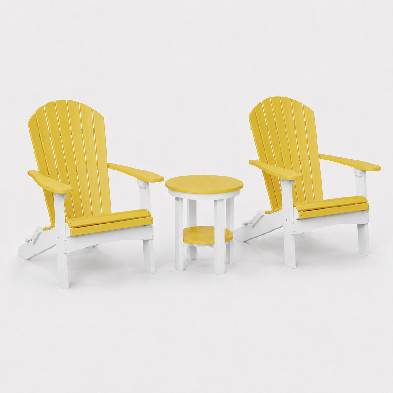 SET 2 Stoelen + Tafel Rond