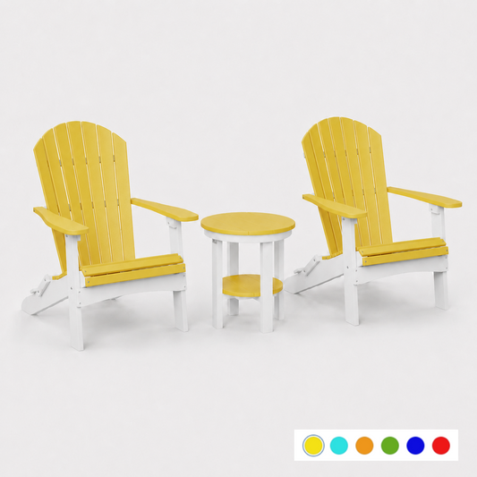 SET 2 Stoelen + Tafel Rond