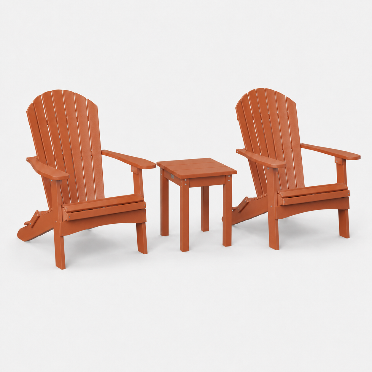 SET 2 Stoelen + Tafel Vierkant